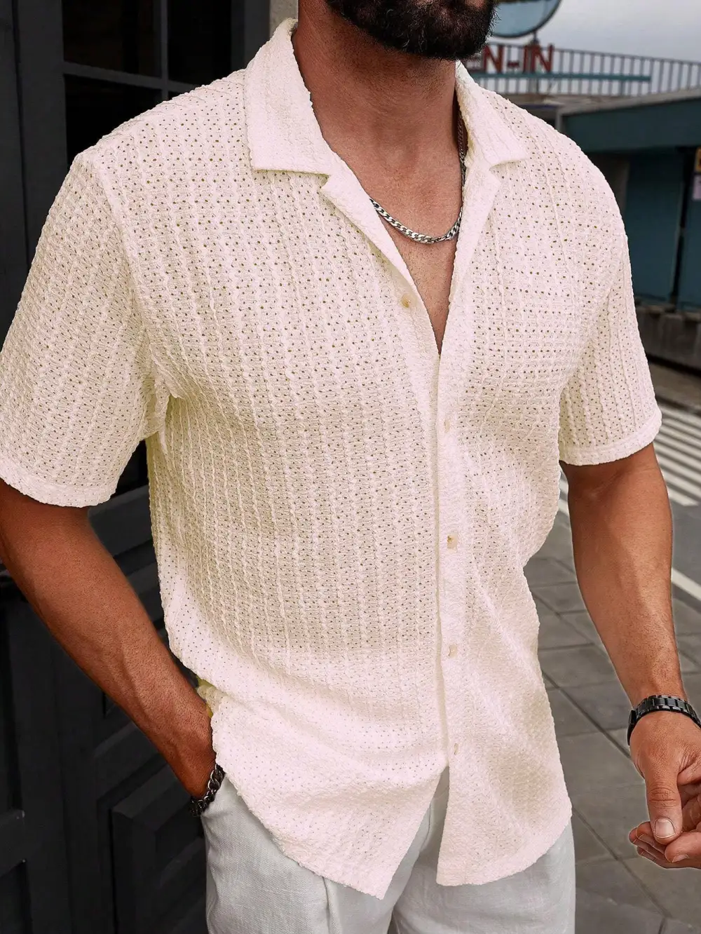 Textured Casual Shirt