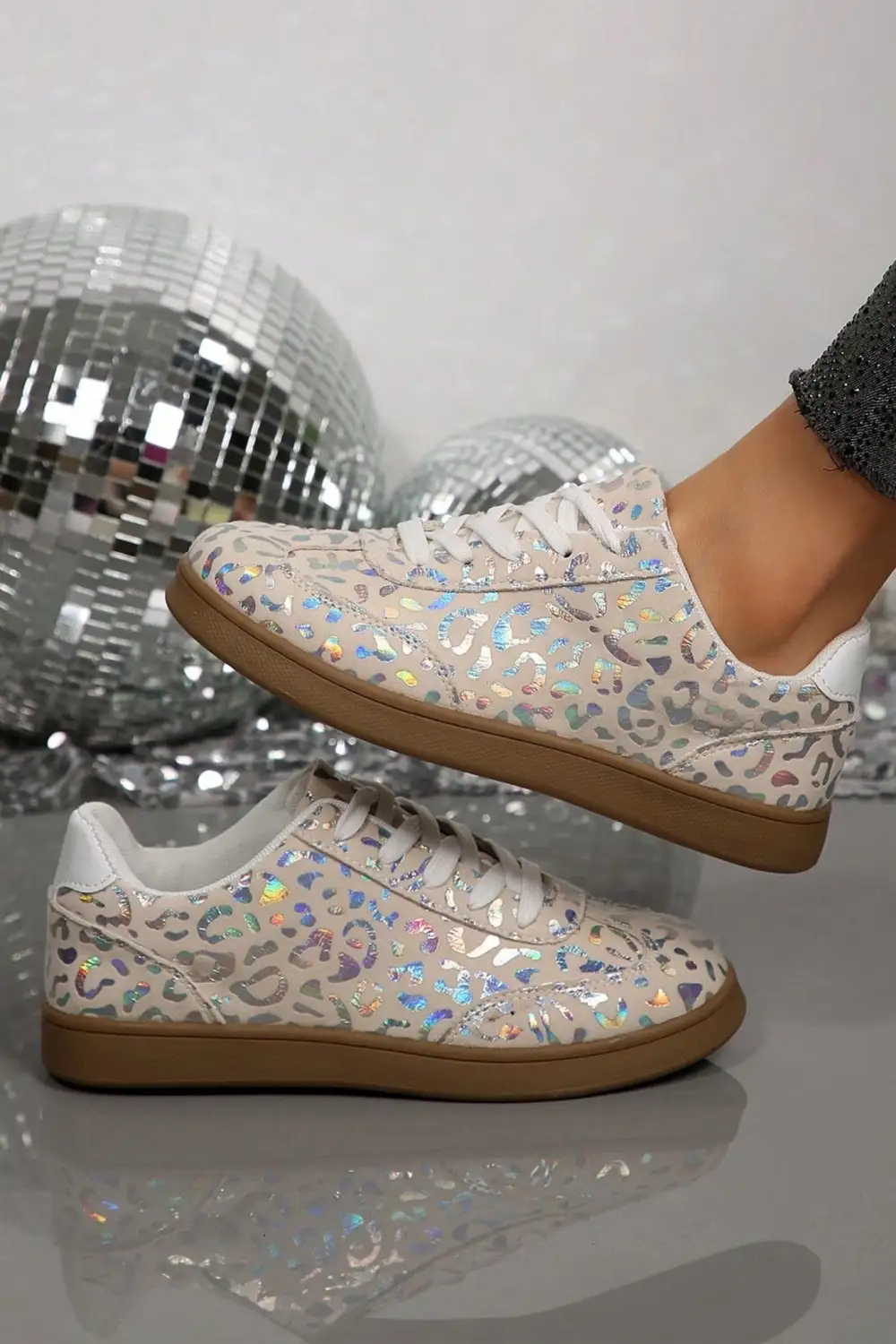 Active Leopard Print Sneakers