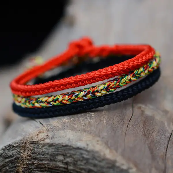 Handmade Thread Knot Braided String Bracelet