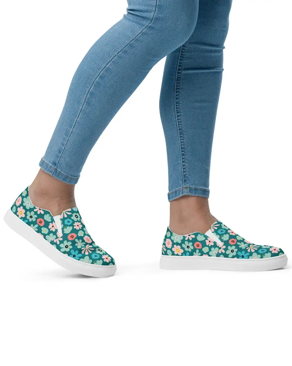 Breezy Floral Slip On Shoes