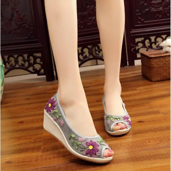 Low Profile Wedge Sandals