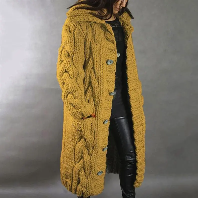 Elegant Cosy Coat with Tummy Coverage