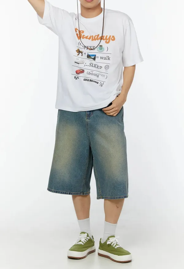 Men's Loose-Fit Graphic Short Sleeve T-Shirt