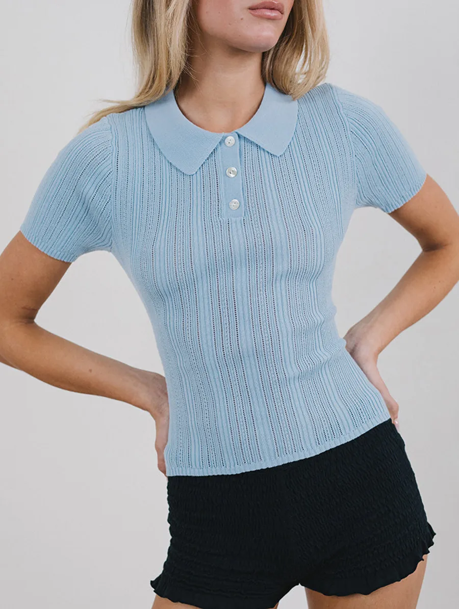 Top In Baby Blue
