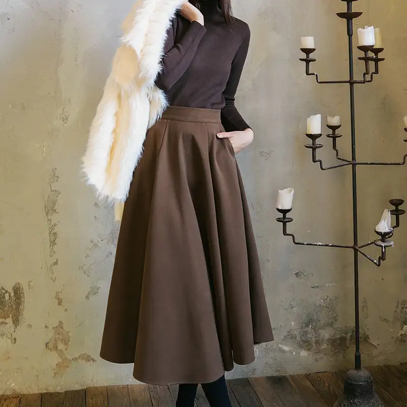 Simple Festival Everyday Casual Polyester Skirt