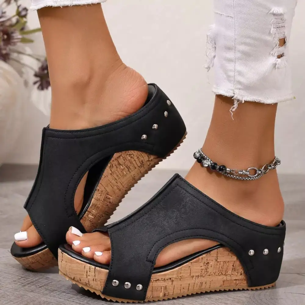 Clean Open-Toe Heeled Sandals