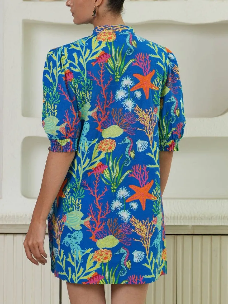 Reef Printed Mini Dress
