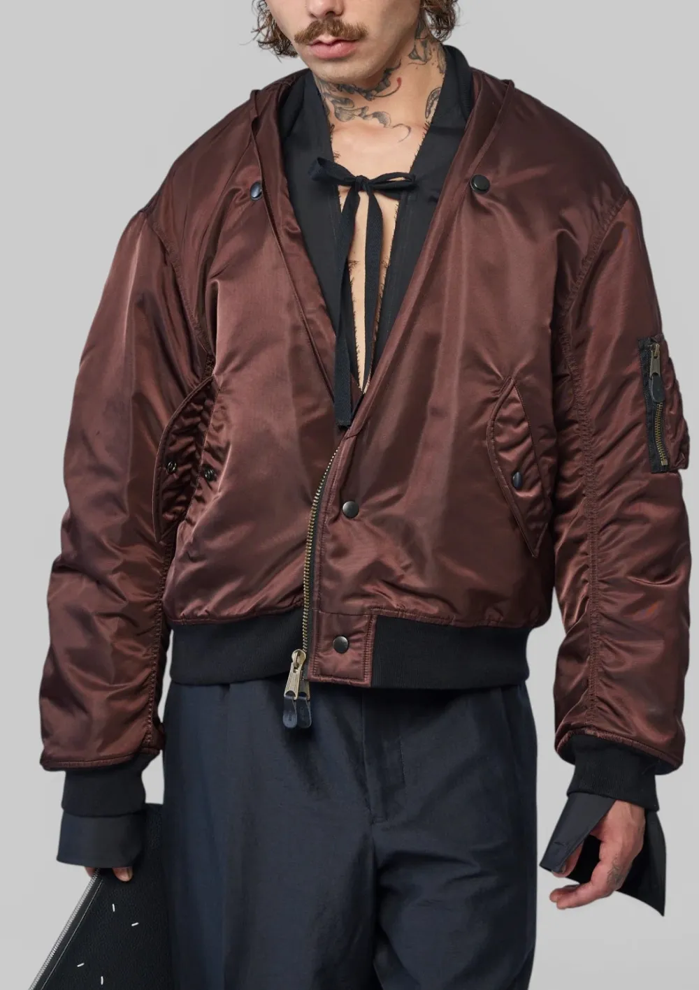 Zip-Front Easy-Wear Bomber Jacket