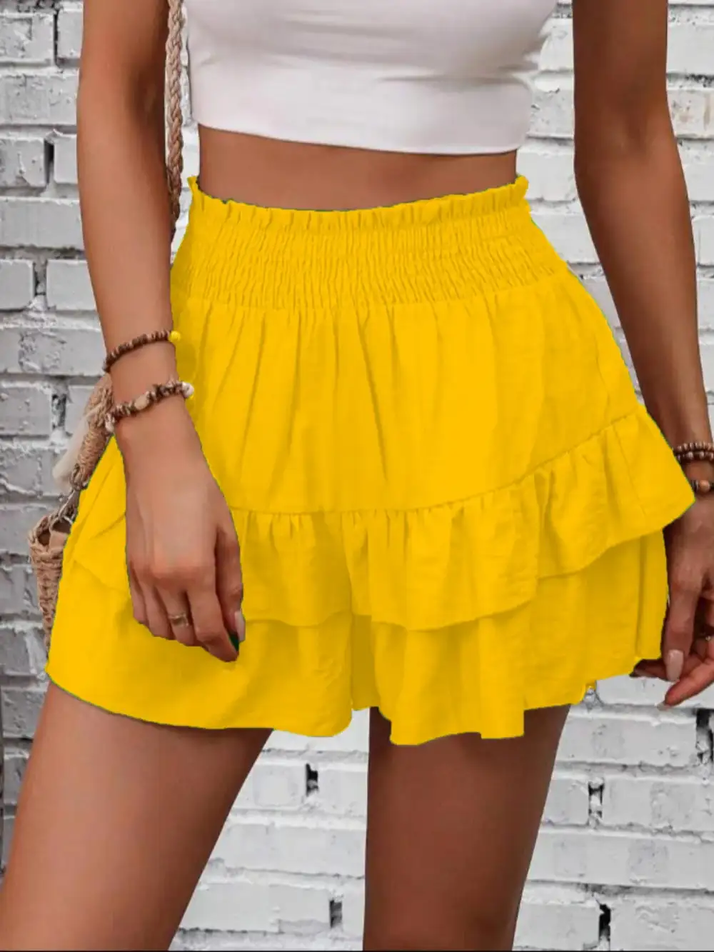 Ruffle High Waist Skort