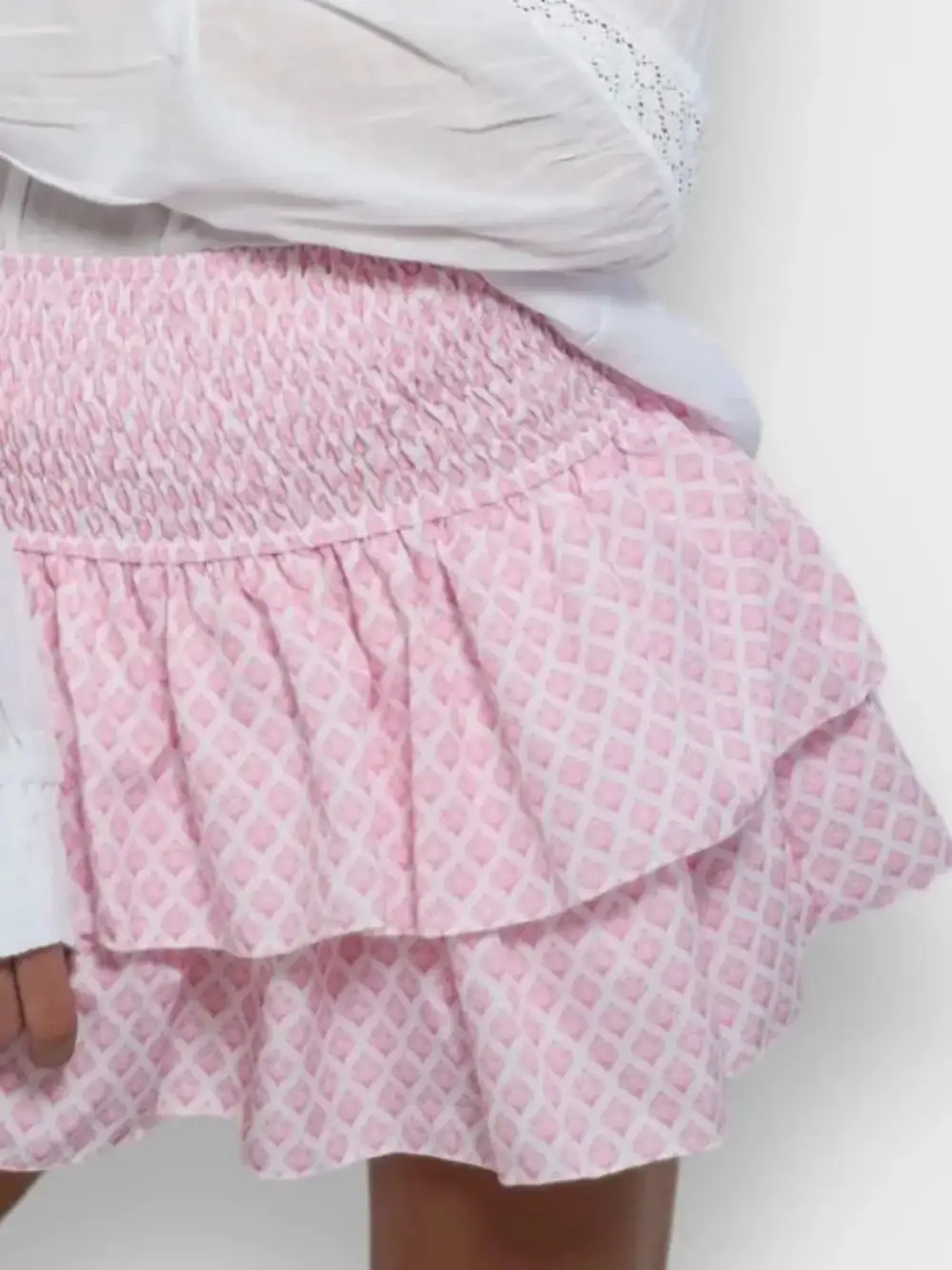 Tidy Ruched Smocked Skirt