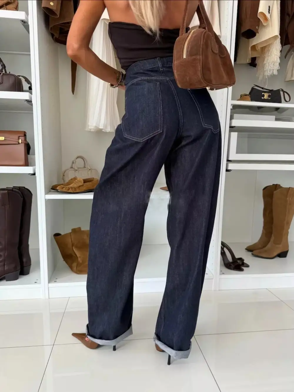 Sharp Relaxed Denim Jeans