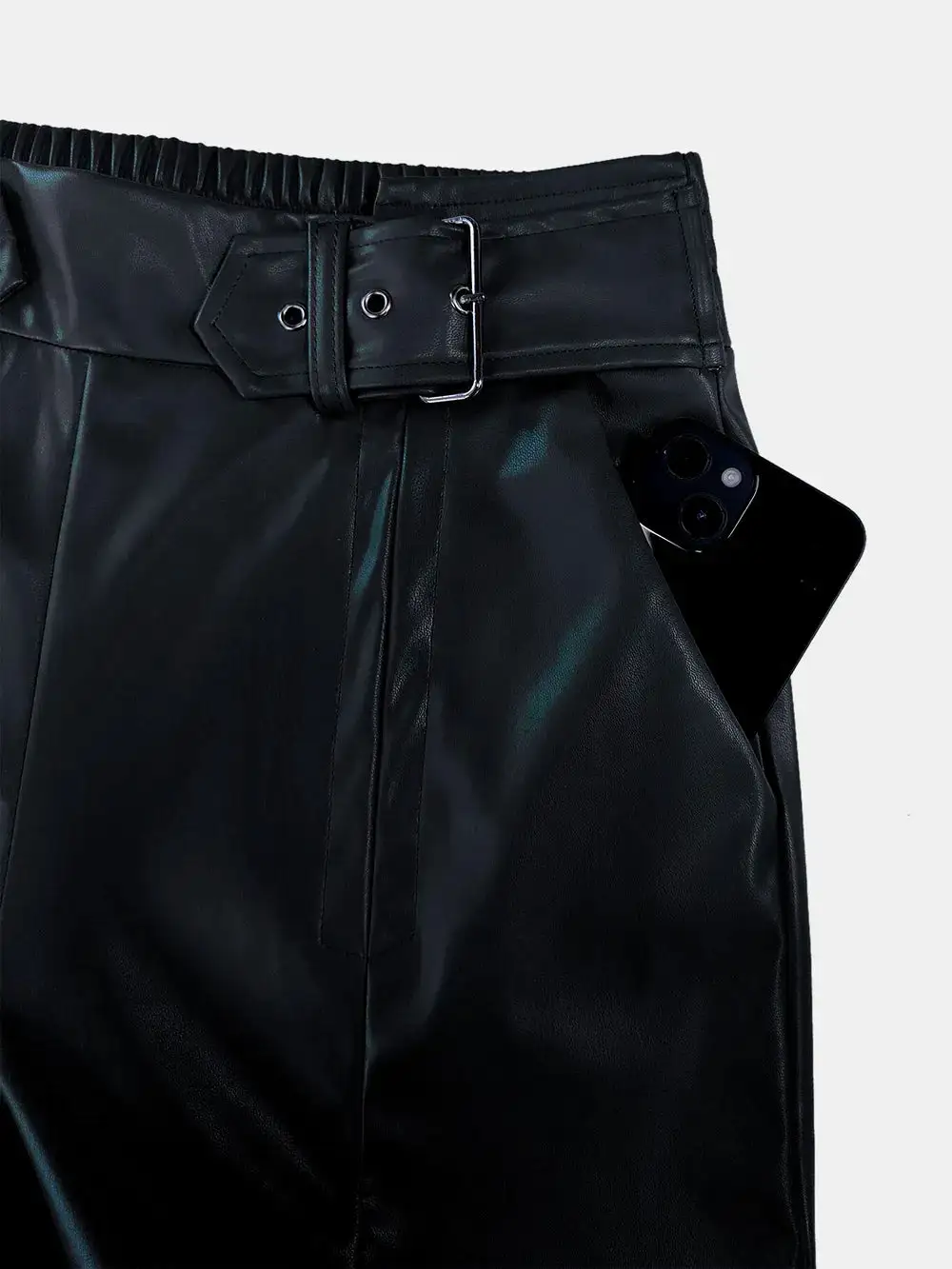 Wide Leg Elastic Waist Casual Versatile Pants