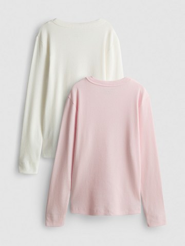 7-15yrs | 2pk Cotton Rich Ribbed Long Sleeve T-Shirts detail 1