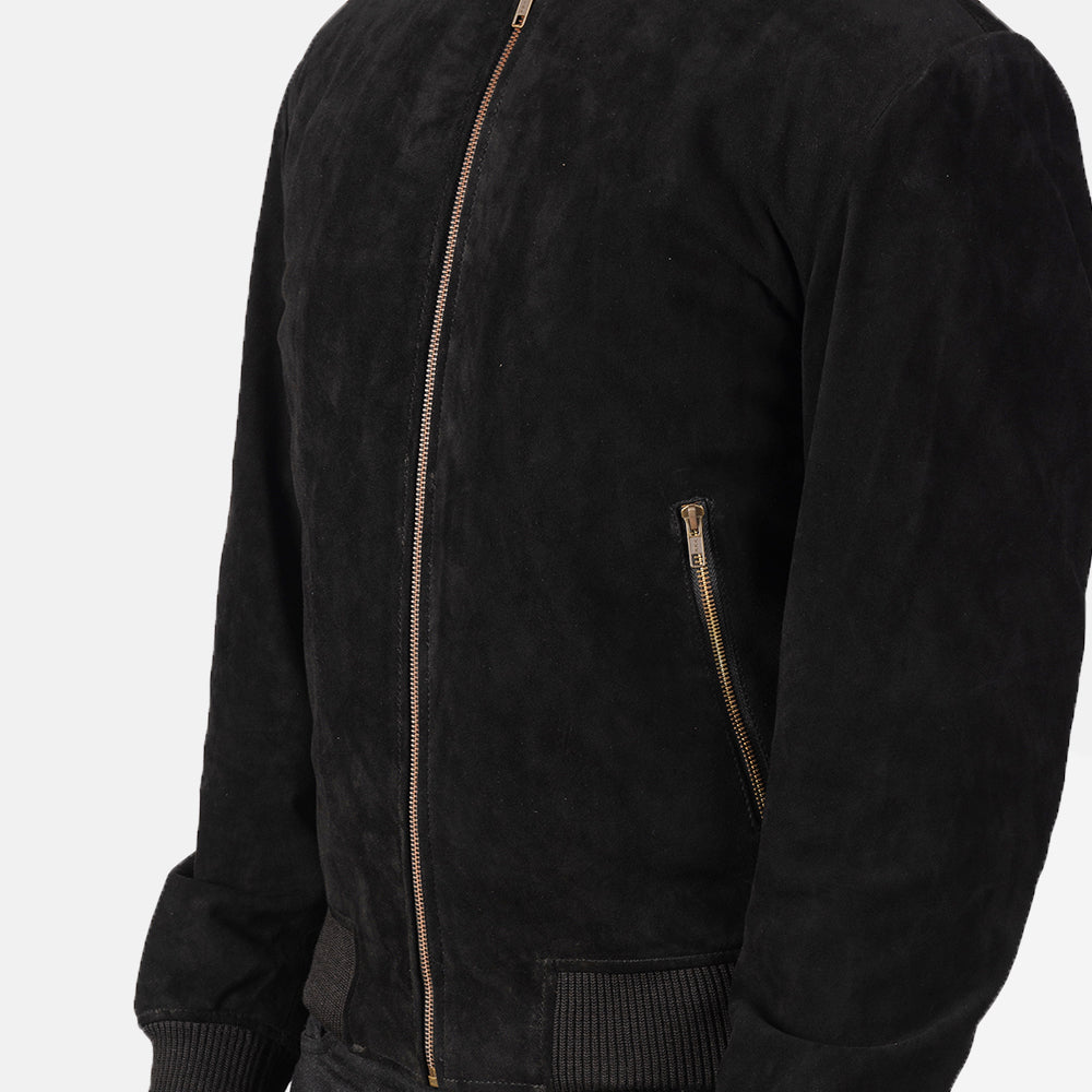 Men's Casual Bomber Suede Jacket
