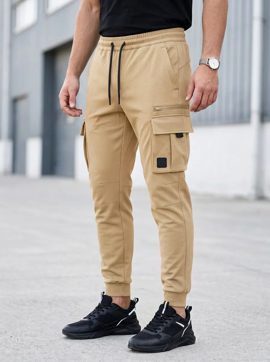 Active Multi Pocket Profile Men's Cargo Jogger Pants