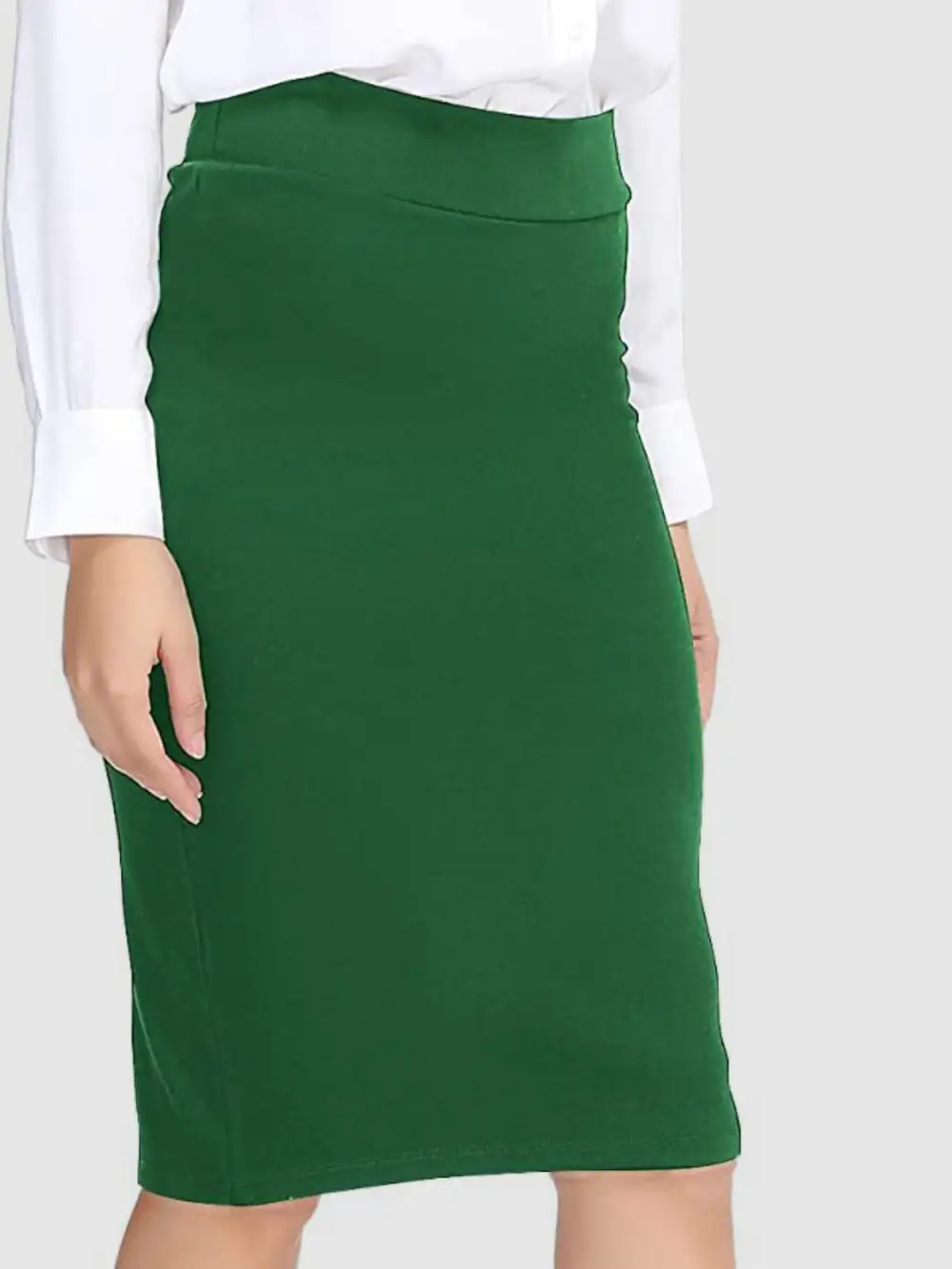 Structured Lightweight Wrap Skirt