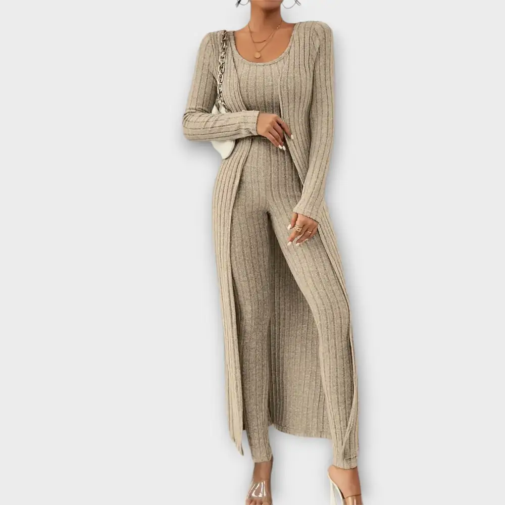 Cardigan Long Sleeve Matching Set