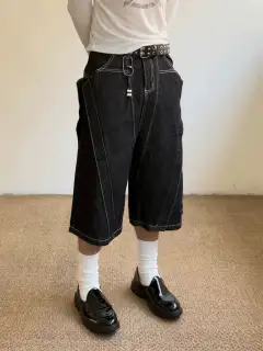 Wide-Leg Multi-Pocket Shorts