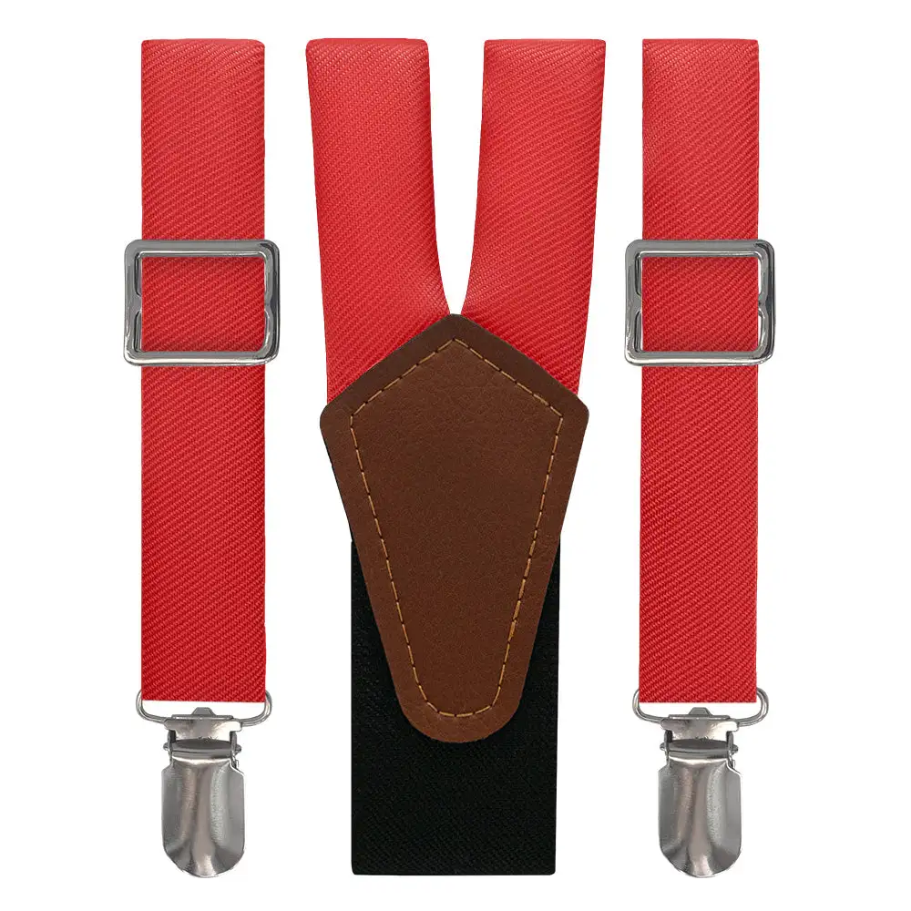 Bold Distinctive Solid Tone Suspenders
