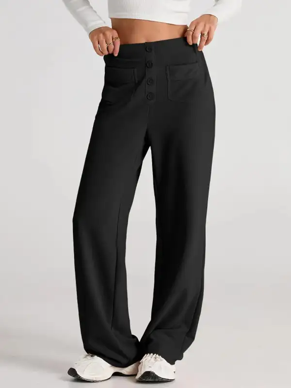 Wide Leg Comfort Fit Pants