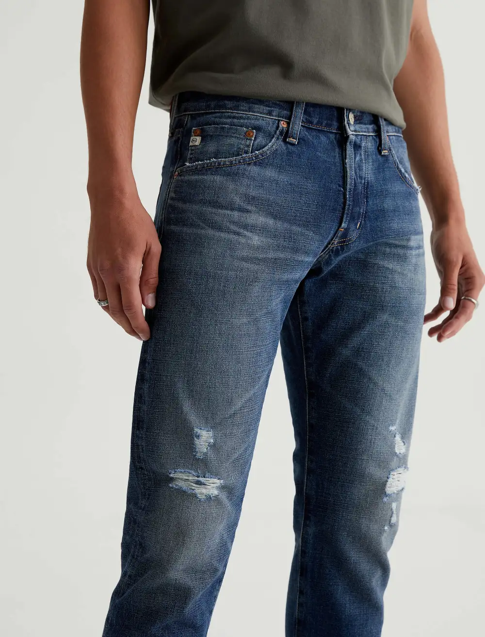 Men's Tailored Slim Mid Rise Stretch Jeans