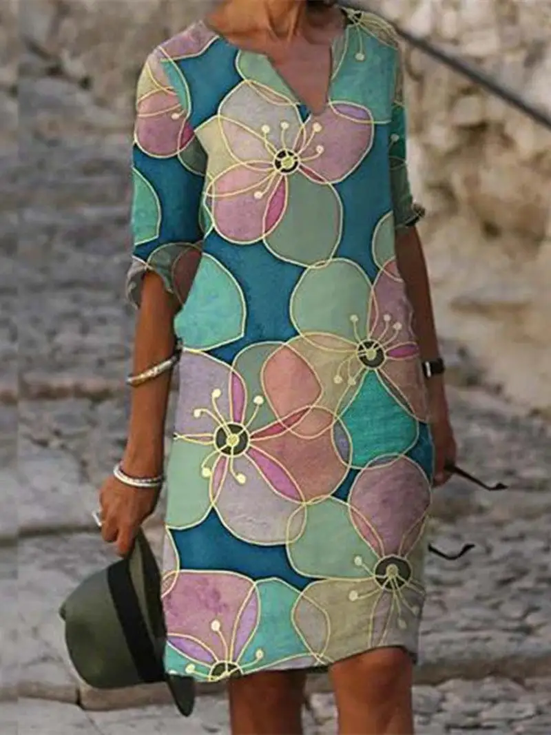 Women's Floral Evening Dress