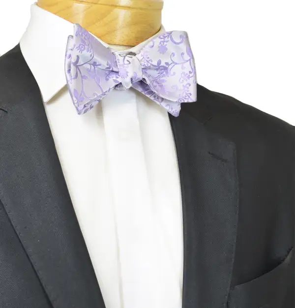 Distinguished Vine Silk Bow Tie