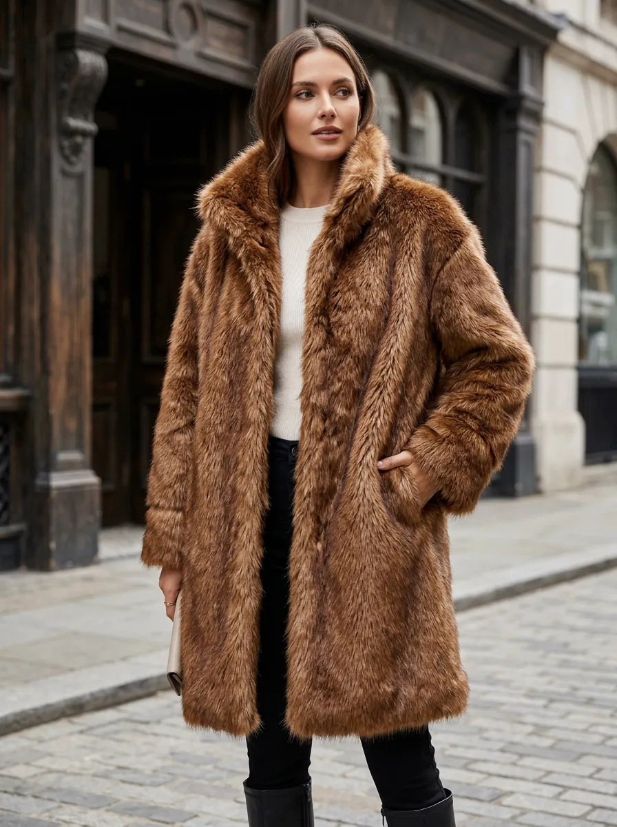 Women's Faux Fur Winter Coat