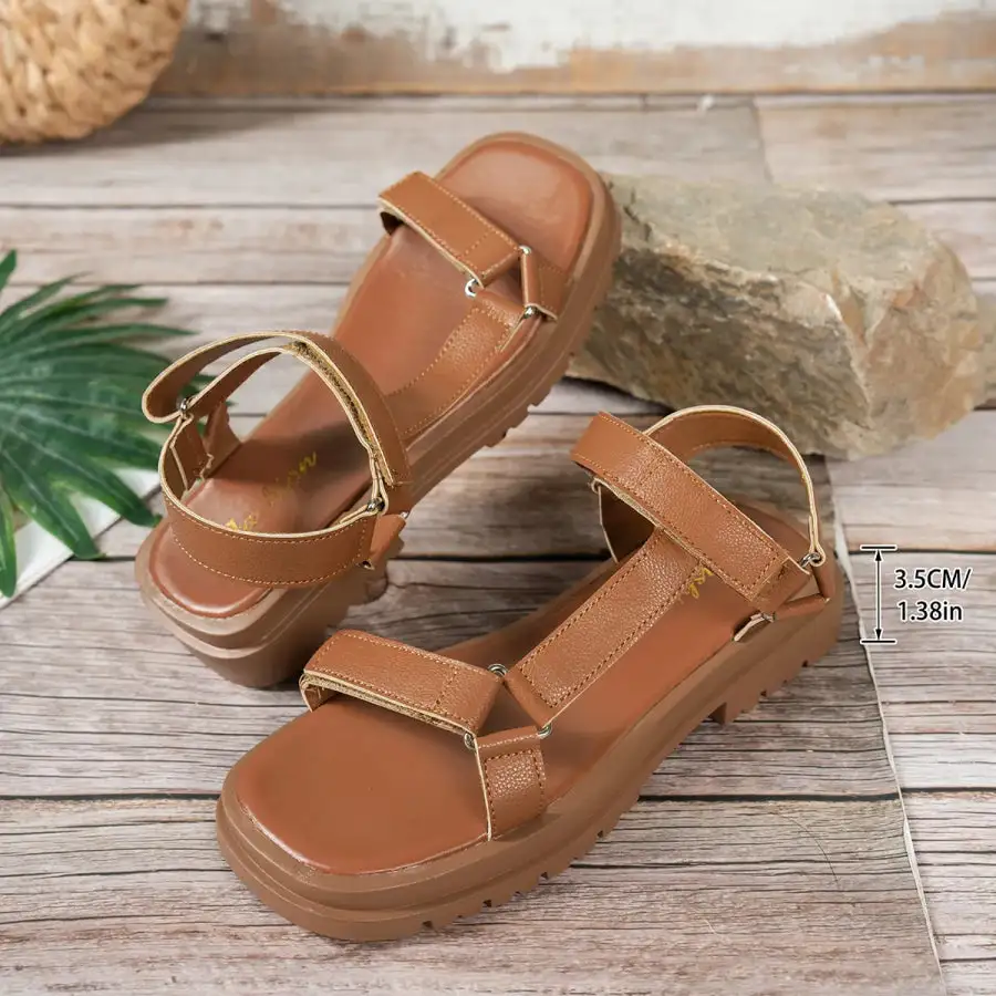 Soft Open Toe Platform Sandals