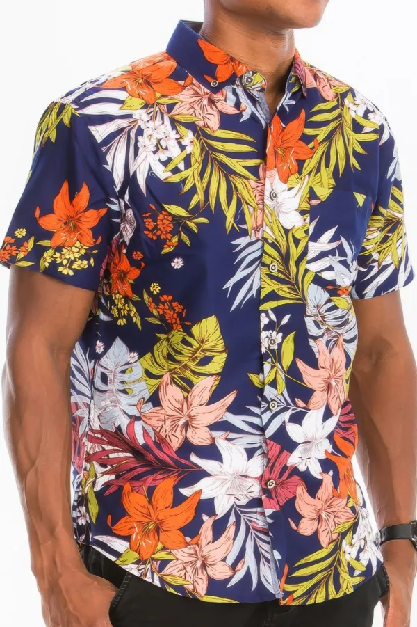 Everyday Print Button-Down Shirt