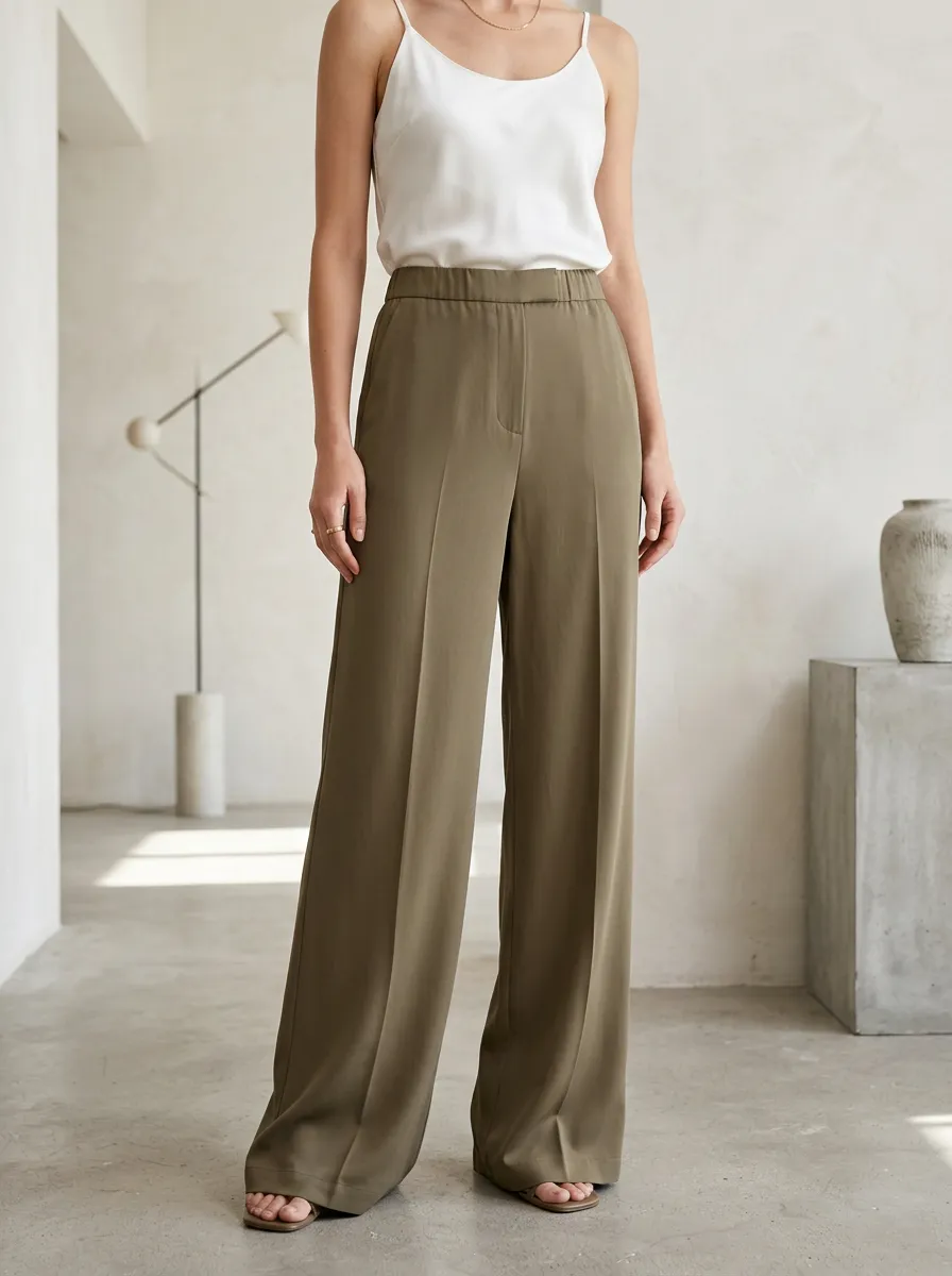Modern Refined Women's Wide-Leg Trousers