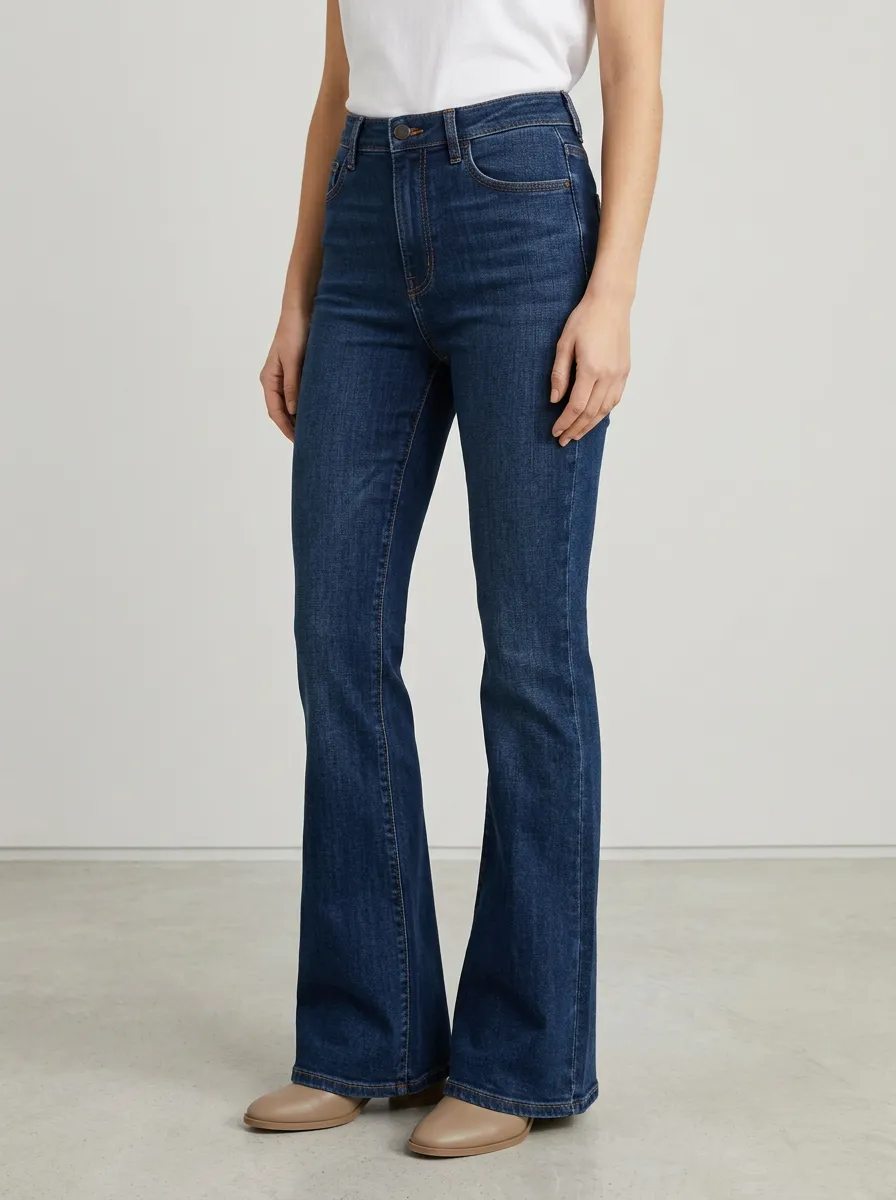 Flared High Waist Relaxed Jeans