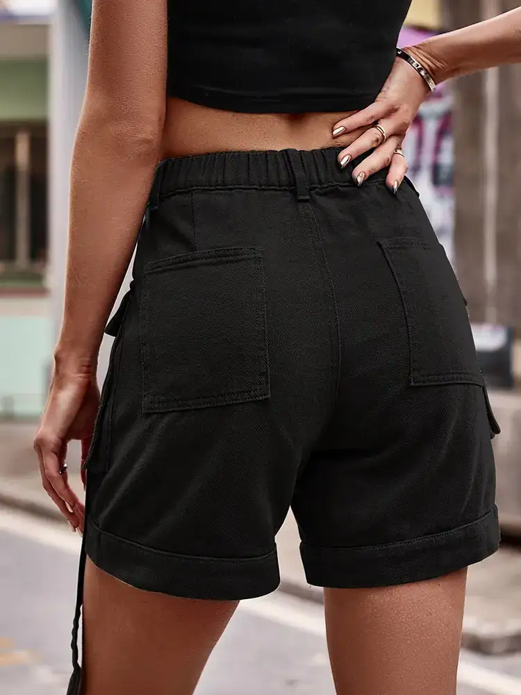 Cargo Denim Shorts