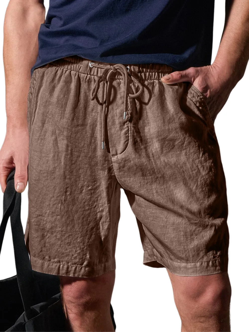 Structured Pull On Shorts