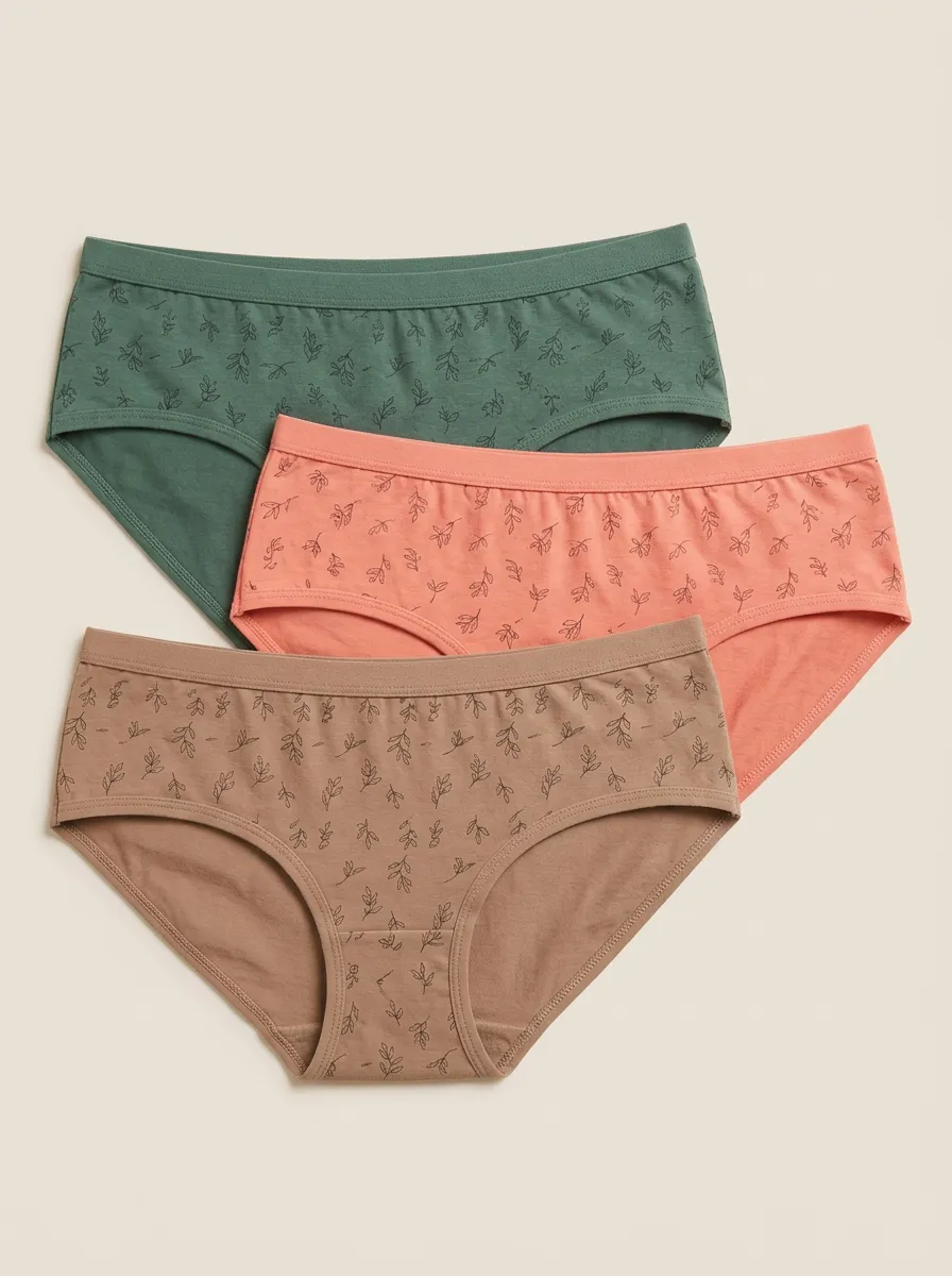Women's Everyday Botanical Bikini Briefs 3-Pack