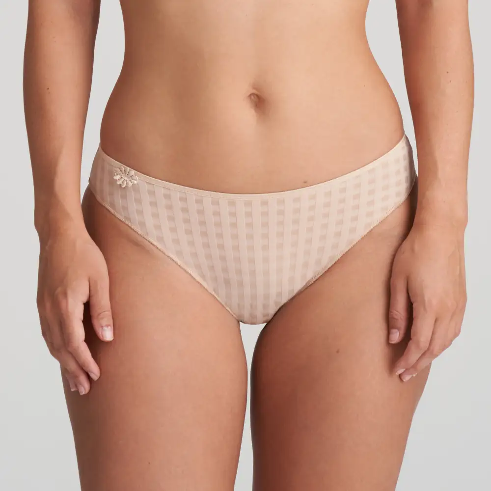 Women's Full Coverage Elastic Waistband Cotton Gusset Floral Embroidery Cotton Checkered Soft Fabric Stretch Fit Bikini Panty
