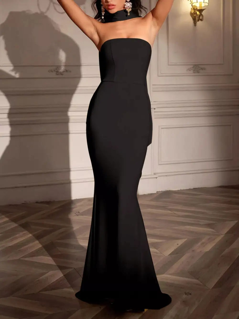 Drape Tube Maxi Dress