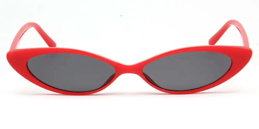 Retro Vintage Slim Oval Sunglasses