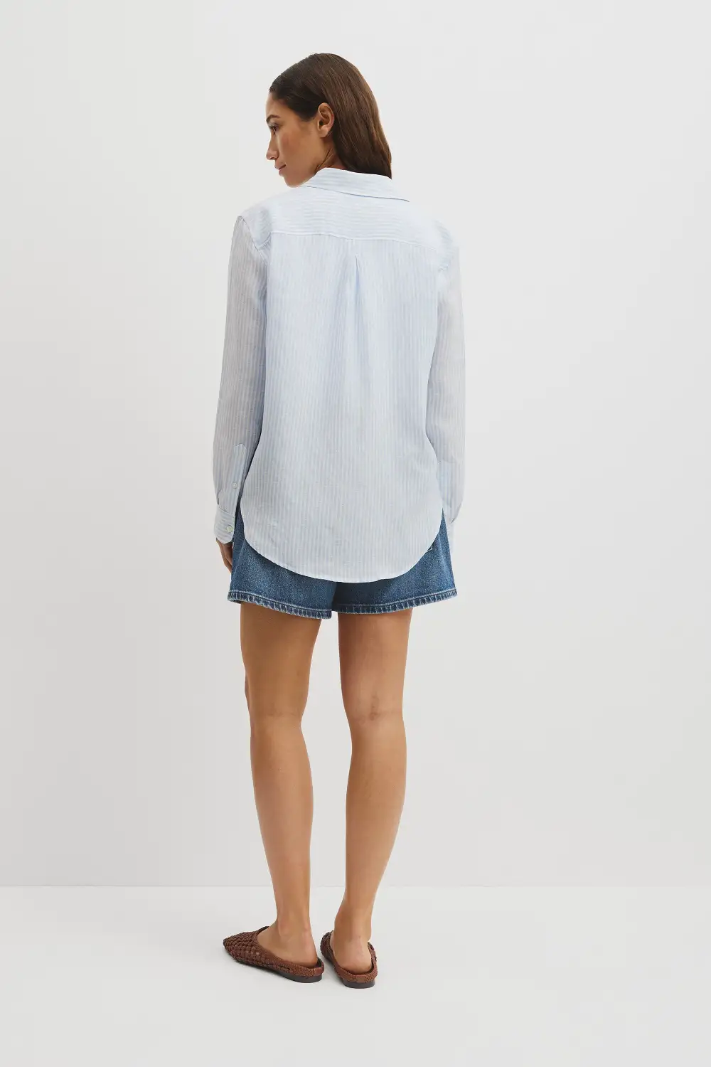 Women's Striped Linen Shirt