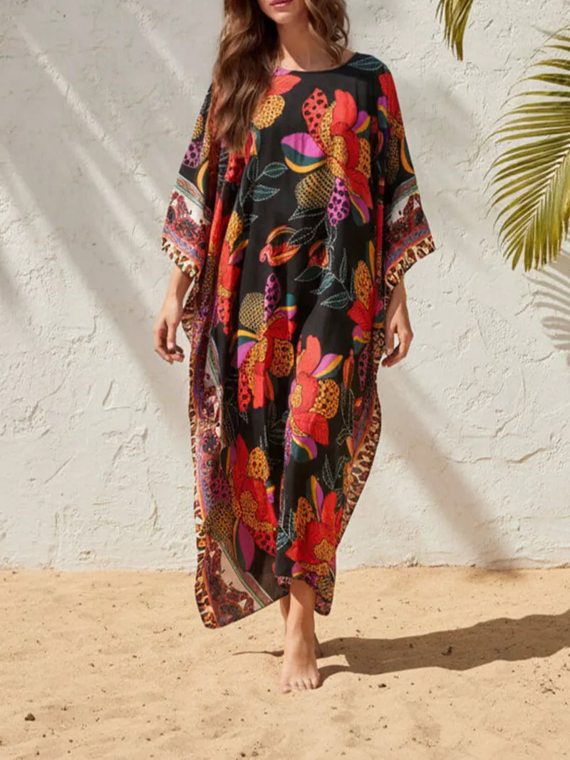 Boho Print Maxi Dress
