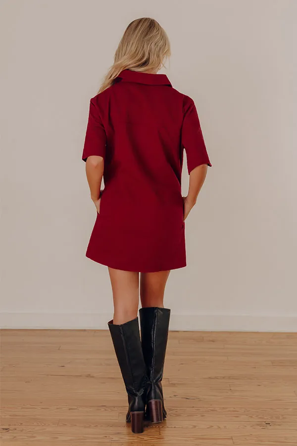 Denim Pocketed Mini Dress