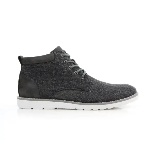Modern Faux-Suede Suede Faux-Leather Chukka Boots