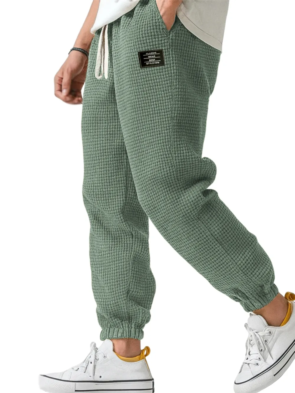 Textured Knit Easy Pants