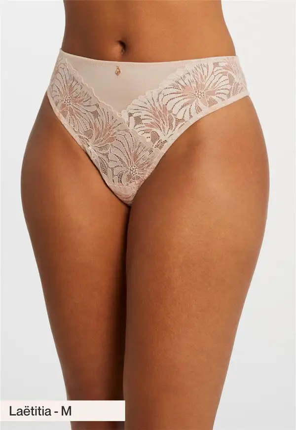 Lotus Lace Thong Panty