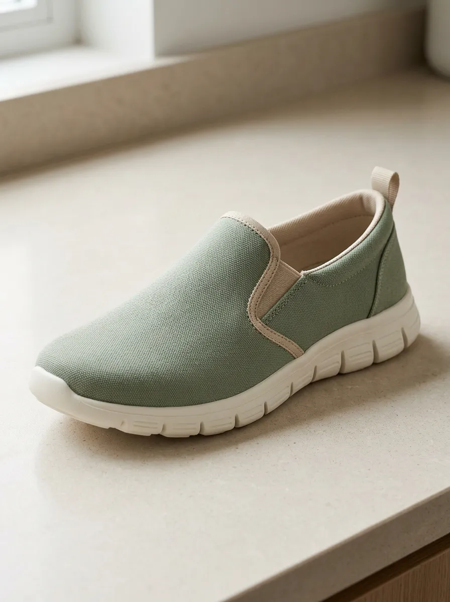 Men's Expressive Modern Minimalist Elastic Slip-on Canvas Shoes