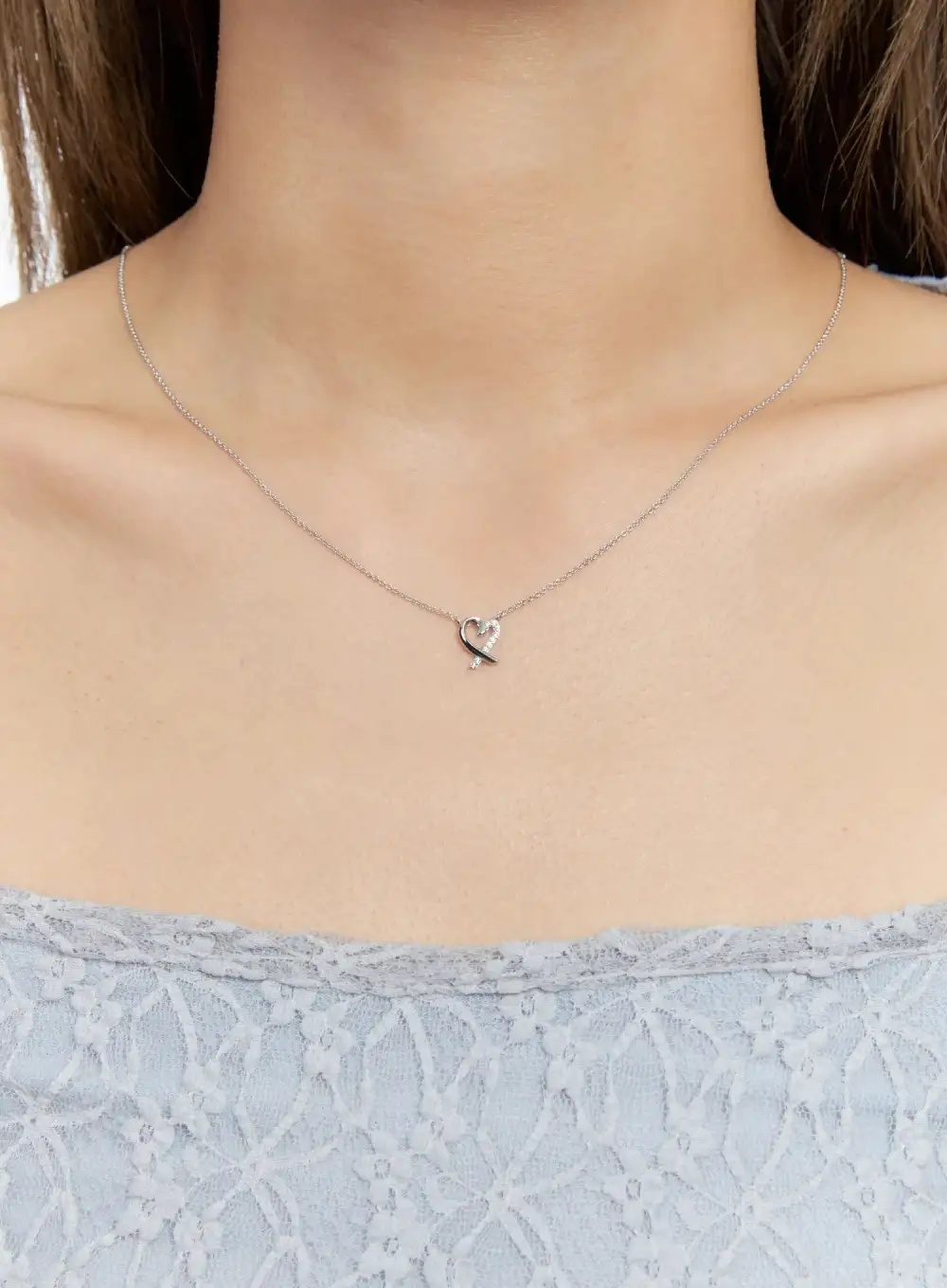 Trailing Heart Necklace
