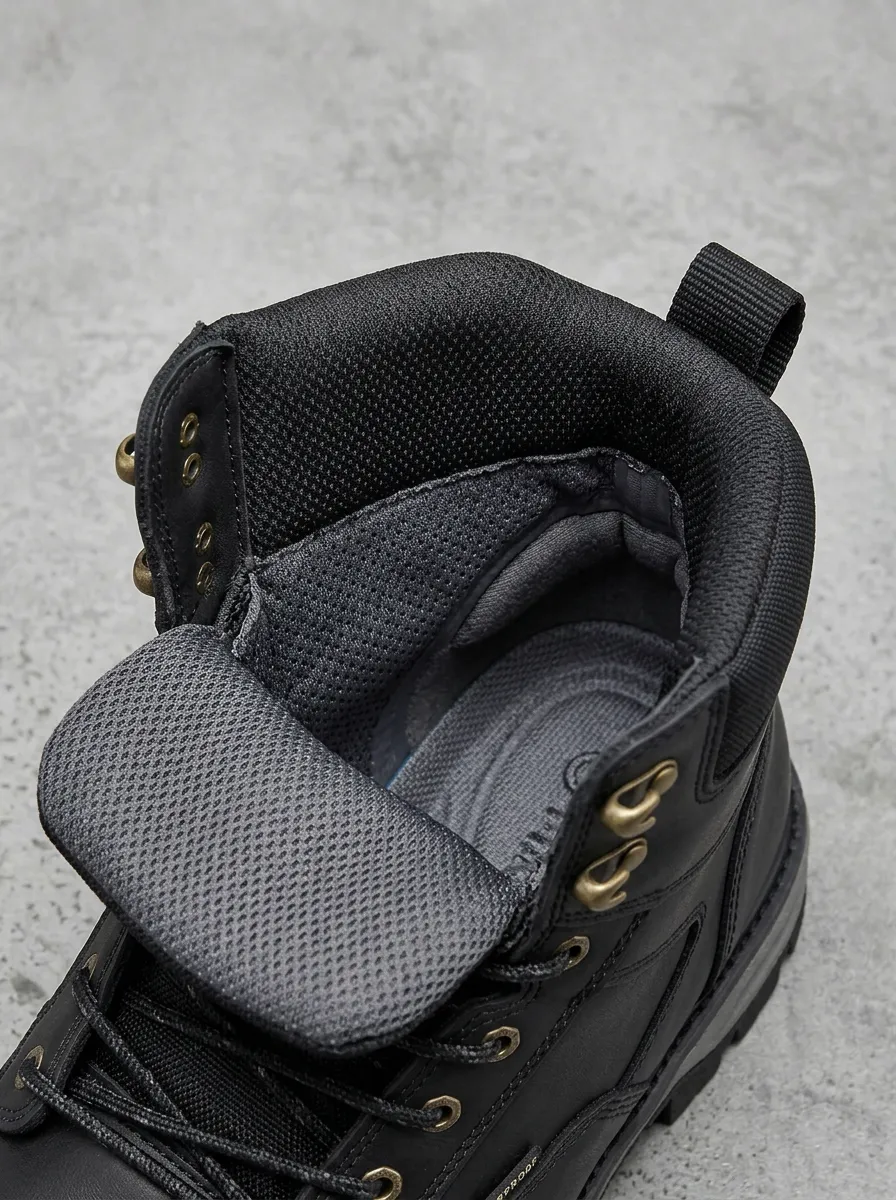 Trail Outdoor Leather-Look Men's Waterproof Work Boots
