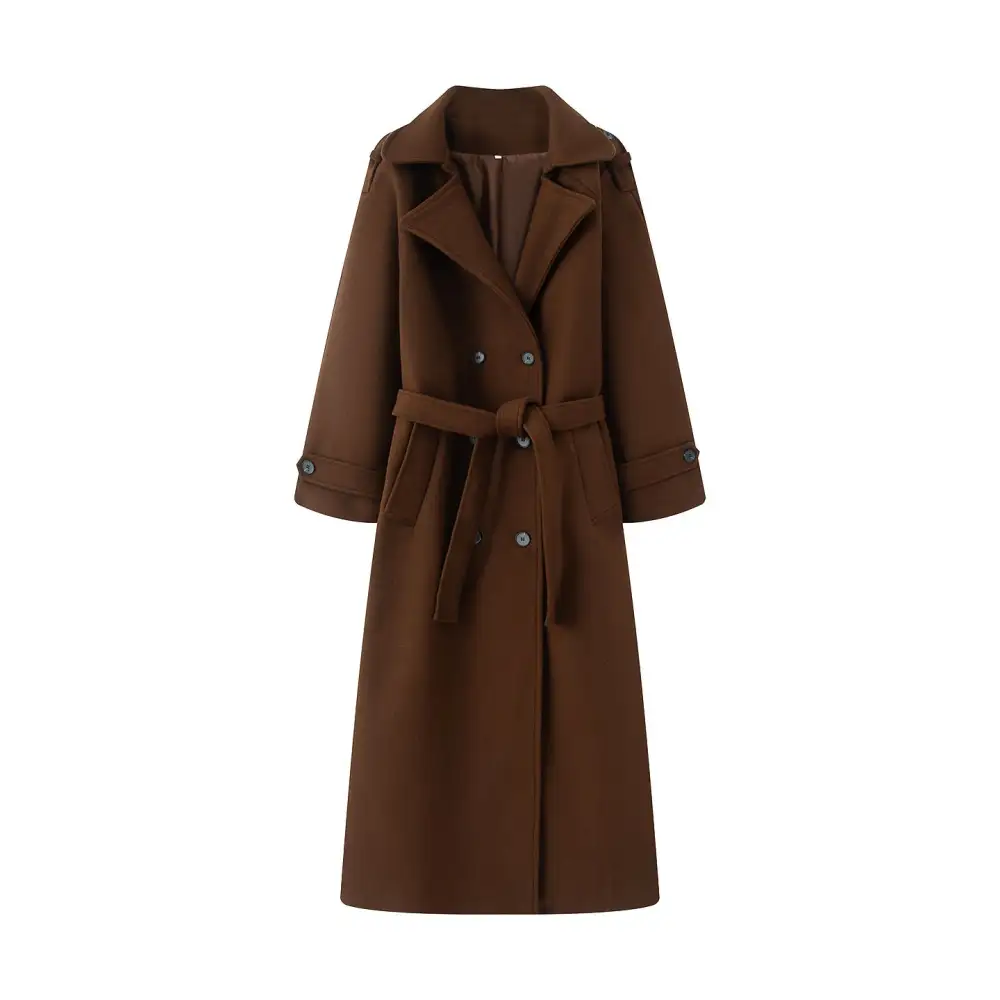 Tailored Belted Trench Coat