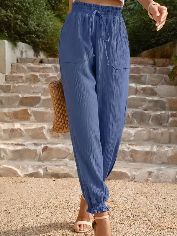 Woven Clean High Waisted Pants