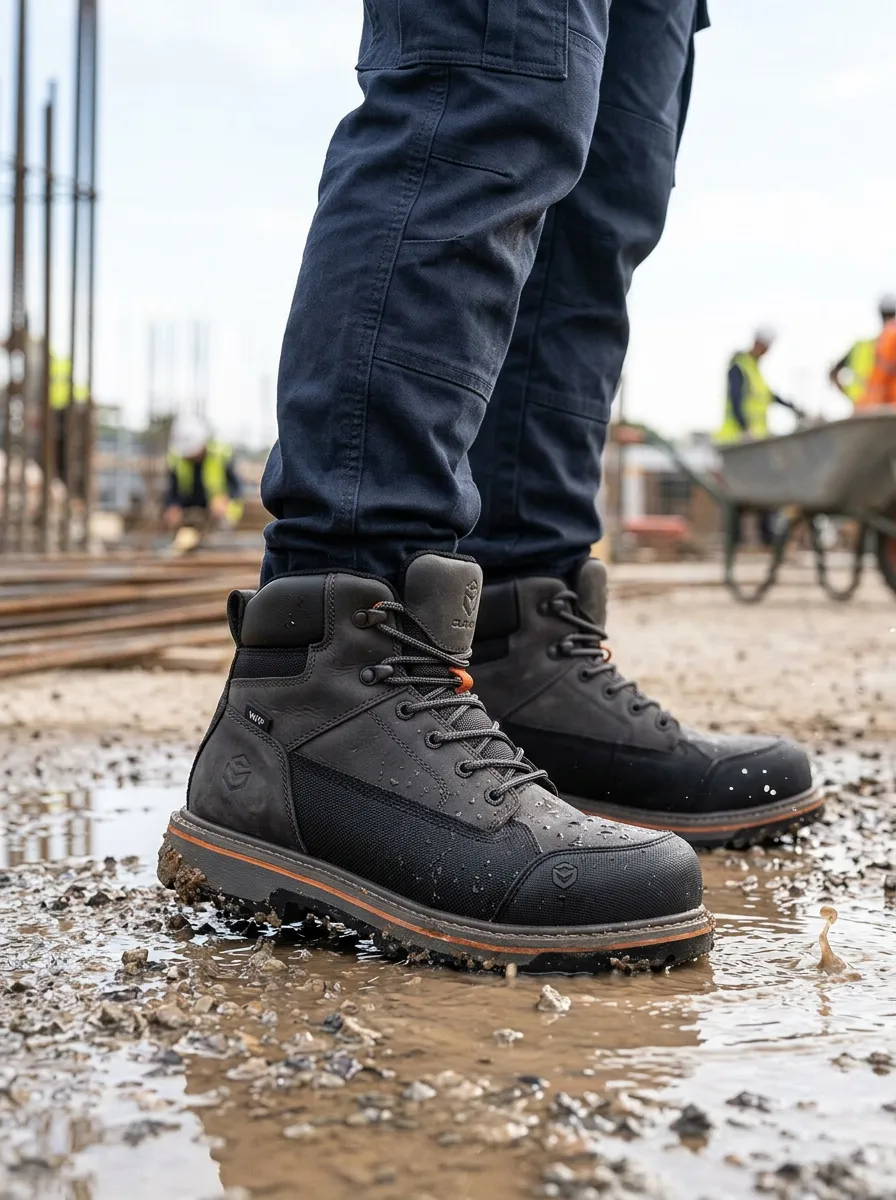 Signature Construction Style Men' Waterproof Work Boots